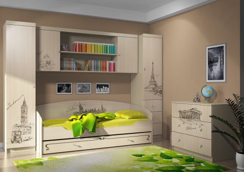 Детский Гарнитур Мийа-3-2 с Рисунком